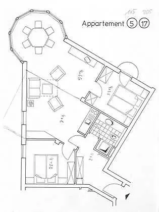 Strandburg - Turmwohnung 105 Йюст